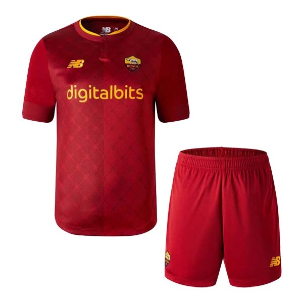 Camiseta AS Roma Replica Primera Ropa Niños 2022/23